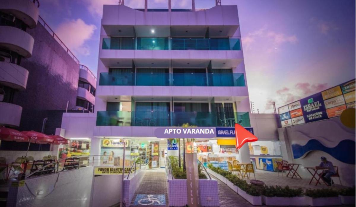 Israel Tambau- Apto Luxuoso- Em Frente Ao Mar Com Varanda โจเอาเปสโซอา ภายนอก รูปภาพ