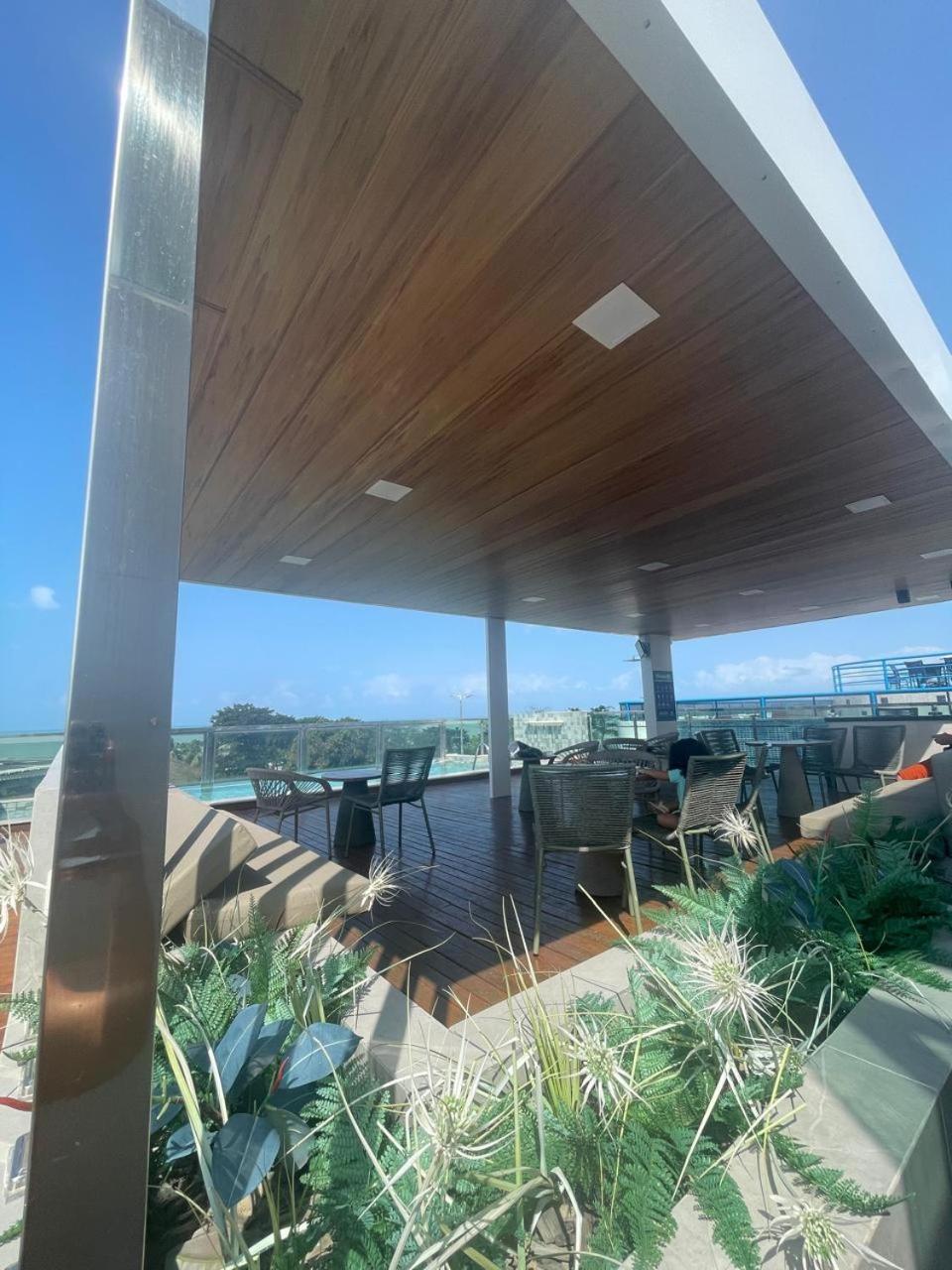 Israel Tambau- Apto Luxuoso- Em Frente Ao Mar Com Varanda โจเอาเปสโซอา ภายนอก รูปภาพ