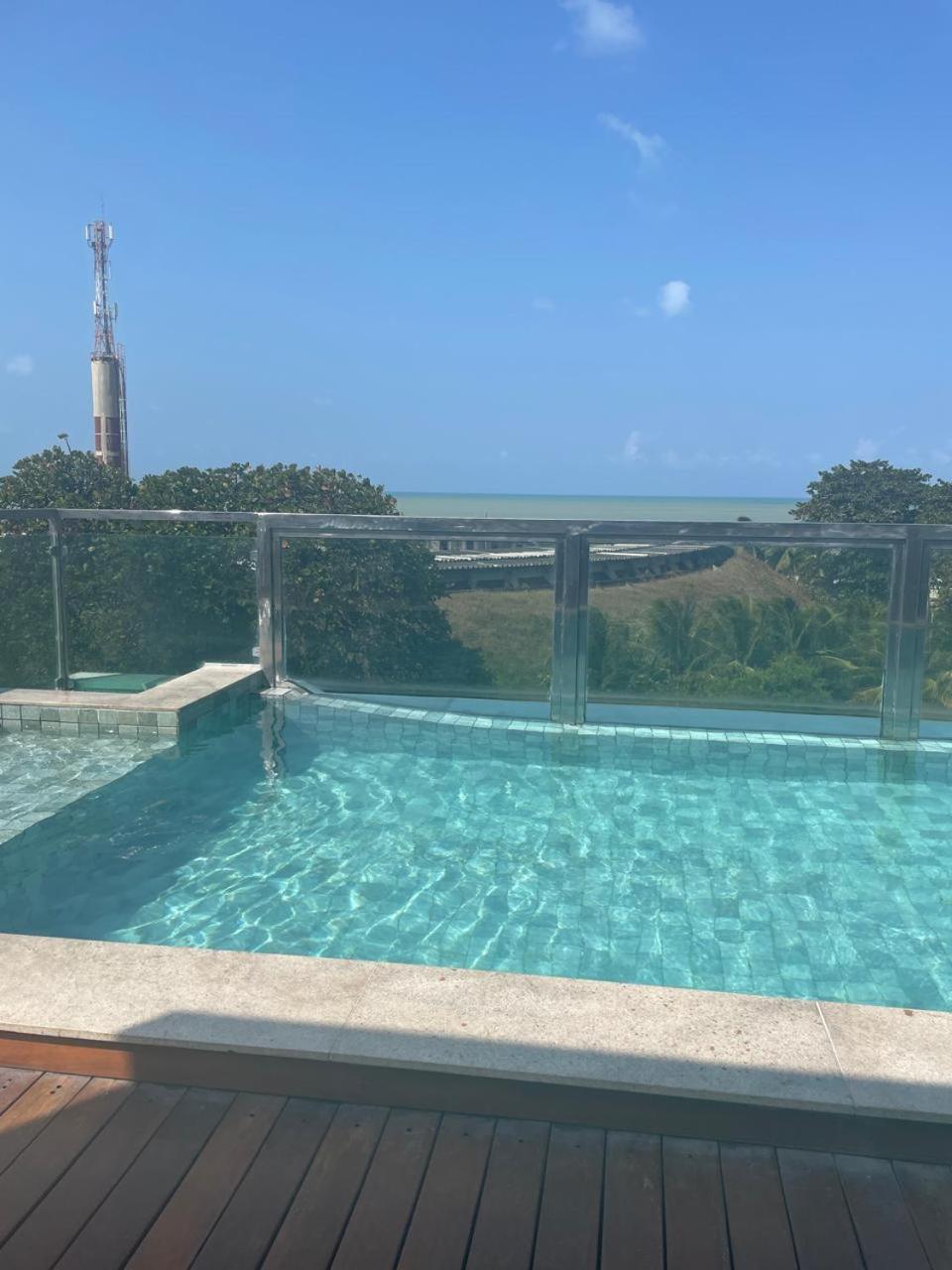 Israel Tambau- Apto Luxuoso- Em Frente Ao Mar Com Varanda โจเอาเปสโซอา ภายนอก รูปภาพ
